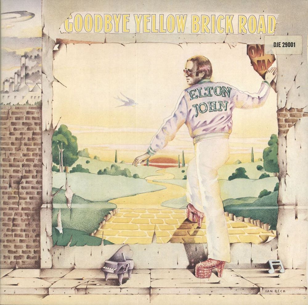 Elton John Goodbye Yellow Brick Road - 1st UK 2-LP vinyl record set (Double LP Album) DJE29001