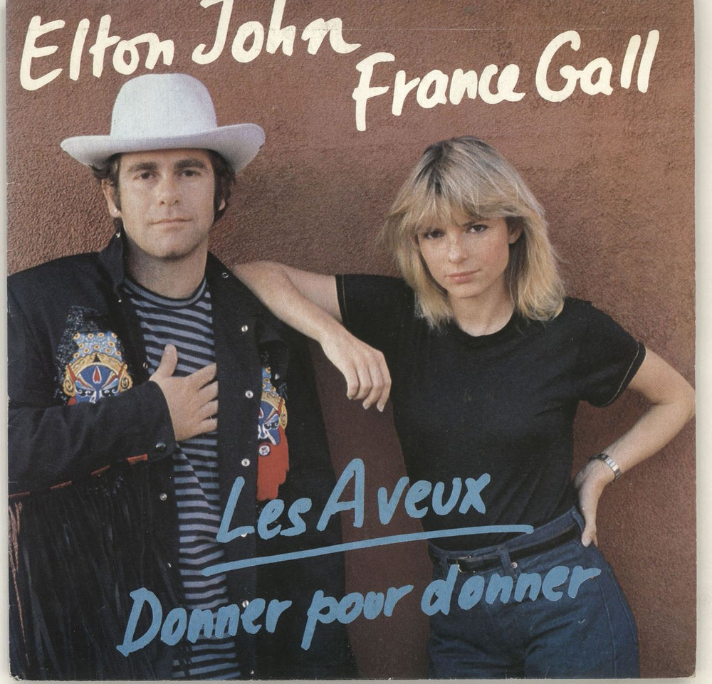 Elton John Les Aveux French 7" vinyl single (7 inch record / 45) 11635