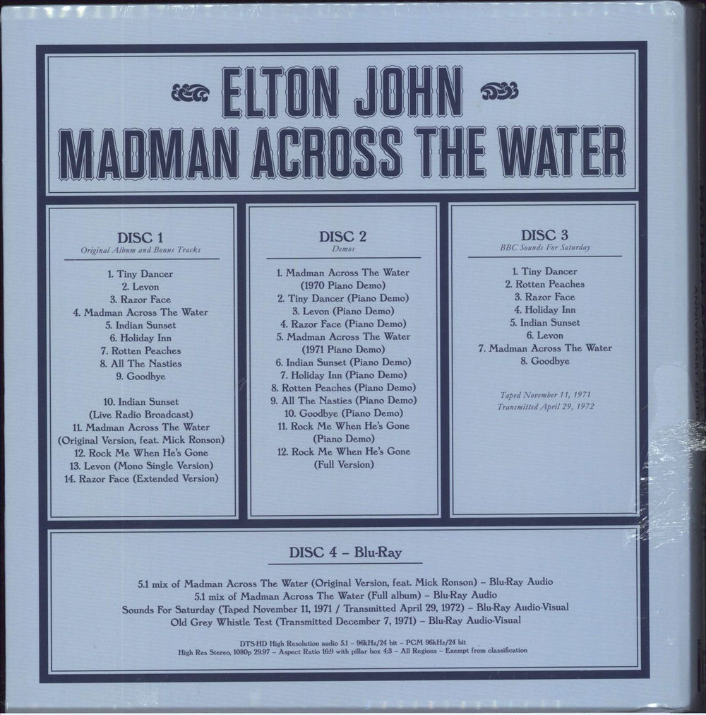 Elton John Madman Across The Water UK CD Album Box Set 00602435836133