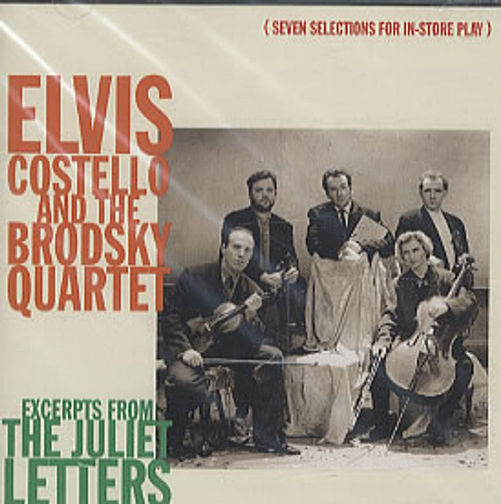 Elvis Costello Excerpts From The Juliet Letters US Promo CD album (CDLP) PRO-CD-6018