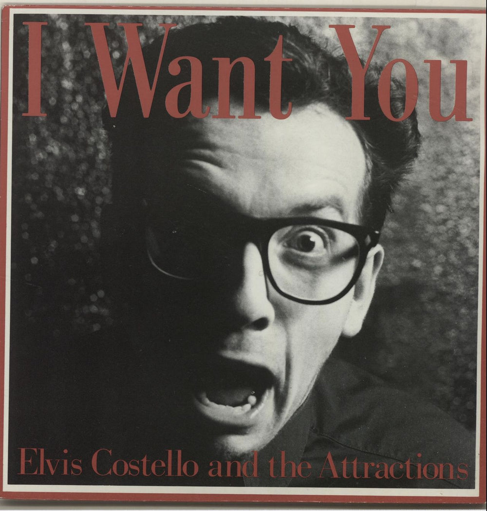 Elvis Costello I Want You UK 7" vinyl single (7 inch record / 45) IMP008