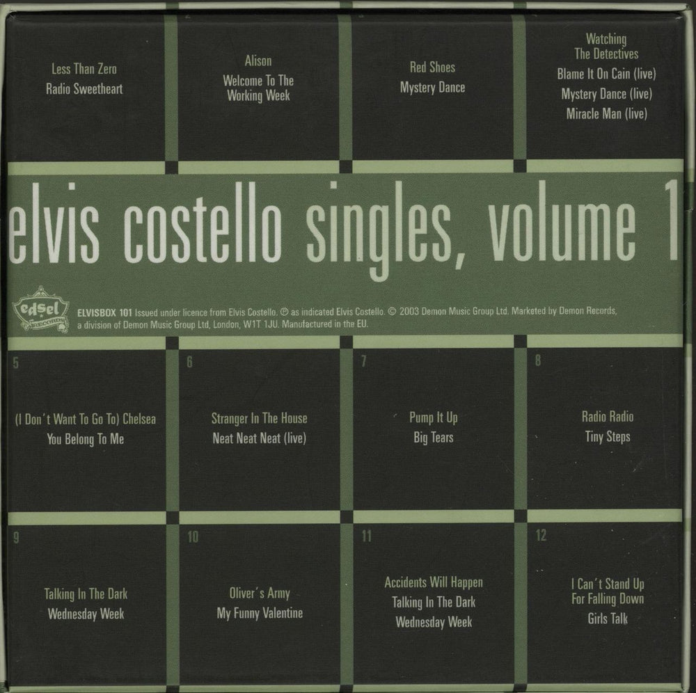 Elvis Costello Singles, Volume 1 - Sealed UK CD Single Box Set COSCXSI566845