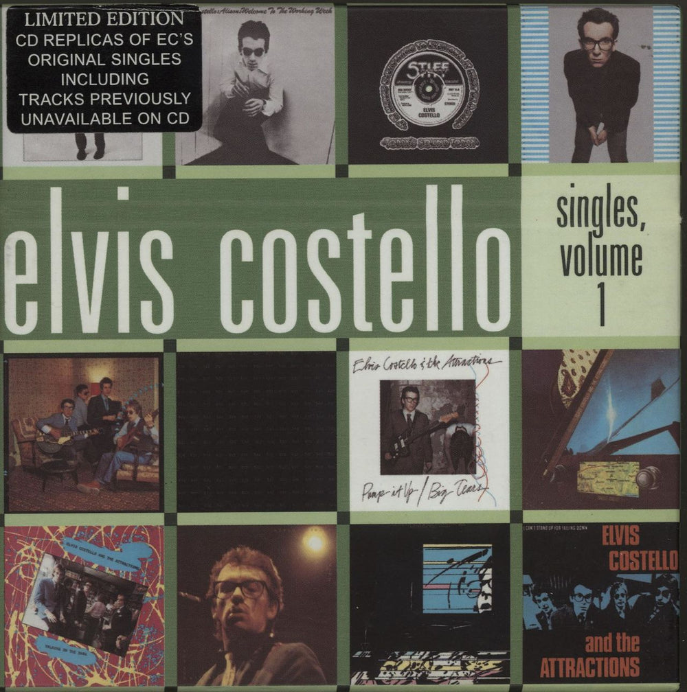 Elvis Costello Singles, Volume 1 - Sealed UK CD Single Box Set ELVISBOX101