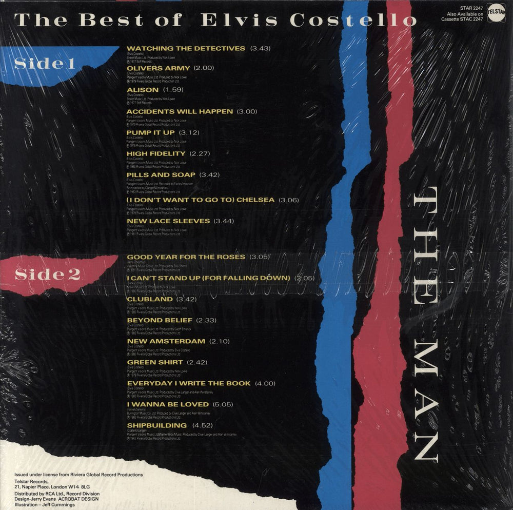 Elvis Costello The Best Of Elvis Costello - The Man - stickered shrink UK vinyl LP album (LP record)