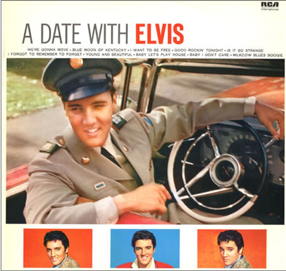 Elvis Presley A Date With Elvis UK vinyl LP album (LP record) INTS5032