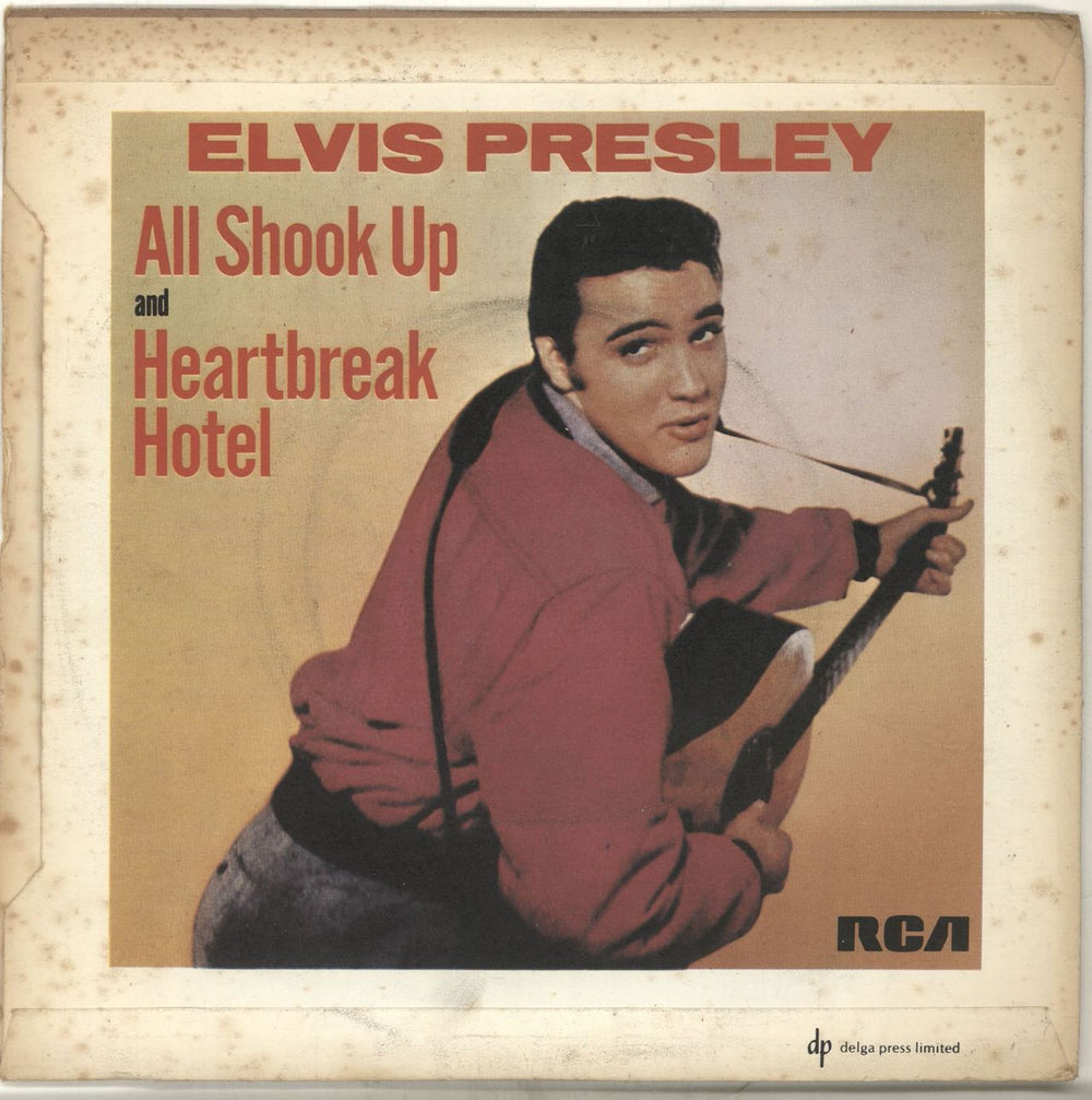 Elvis Presley All Shook Up - 4pr - EX UK 7" vinyl single (7 inch record / 45) ELV07AL703548