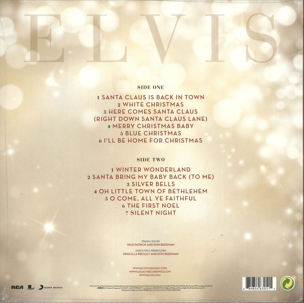 Elvis Presley Elvis Christmas - Sealed UK vinyl LP album (LP record) 889854630515