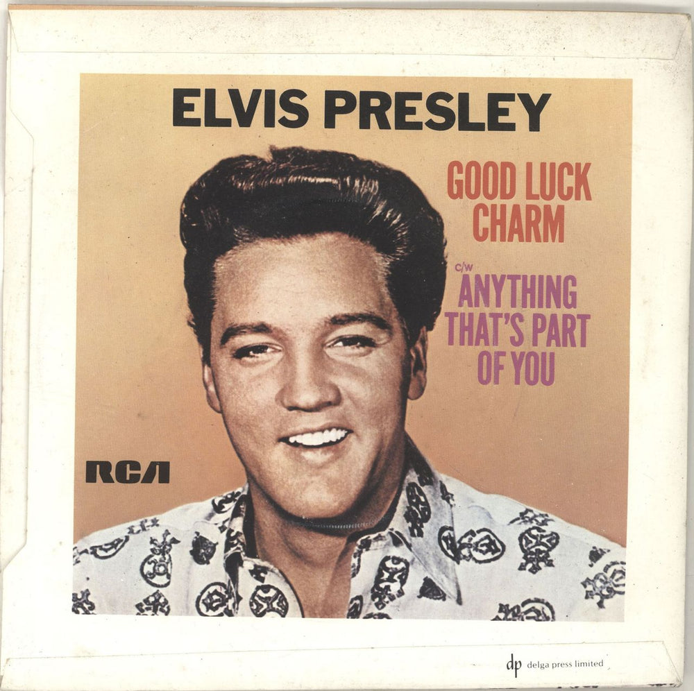 Elvis Presley Good Luck Charm UK 7" vinyl single (7 inch record / 45) ELV07GO372351