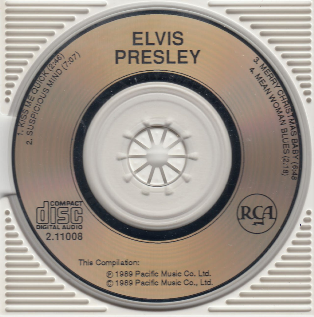 Elvis Presley Kiss Me Quick Hong Kong 3" CD single (CD3)