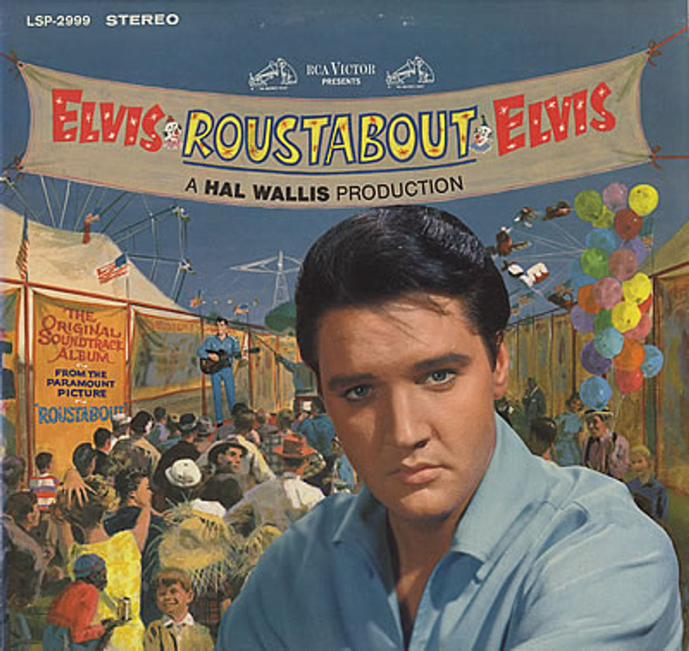 Elvis Presley Roustabout US vinyl LP album (LP record) LSP-2999