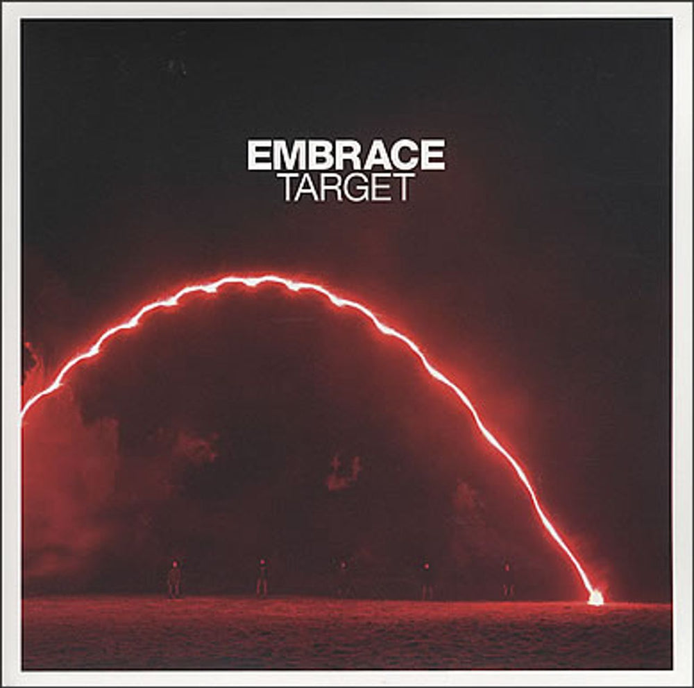 Embrace Target - Red vinyl UK 7" vinyl single (7 inch record / 45) ISOM110S