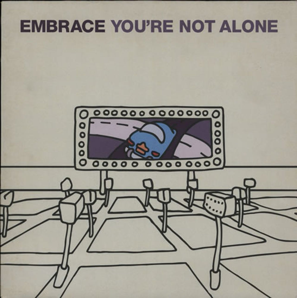 Embrace You're Not Alone UK 12" vinyl single (12 inch record / Maxi-single) HUTT126