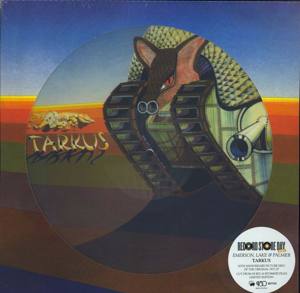 Emerson Lake & Palmer Tarkus - RSD 2021 - 50th Anniversary - Sealed UK picture disc LP (vinyl picture disc album) BMGCAT470LP