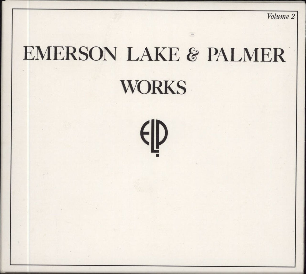 Emerson Lake & Palmer Works Volume 2 UK 2 CD album set (Double CD) BMGCAT2CD9