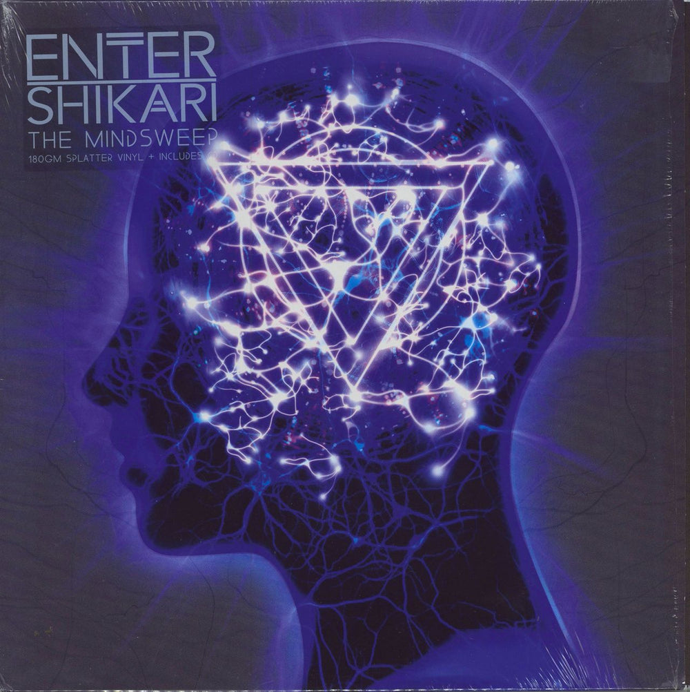 Enter Shikari The Mindsweep - Blue With Black & White Splatter Vinyl UK vinyl LP album (LP record) AMBR031