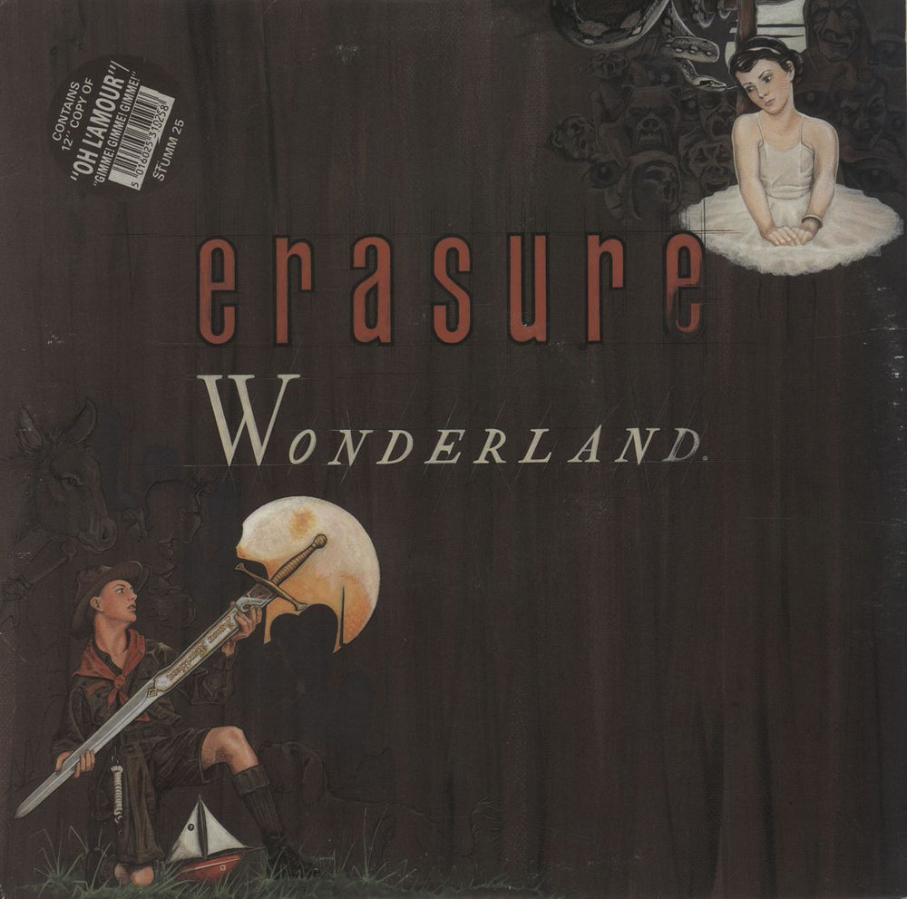 Erasure Wonderland + Oh L'amour 12" UK vinyl LP album (LP record) STUMM25