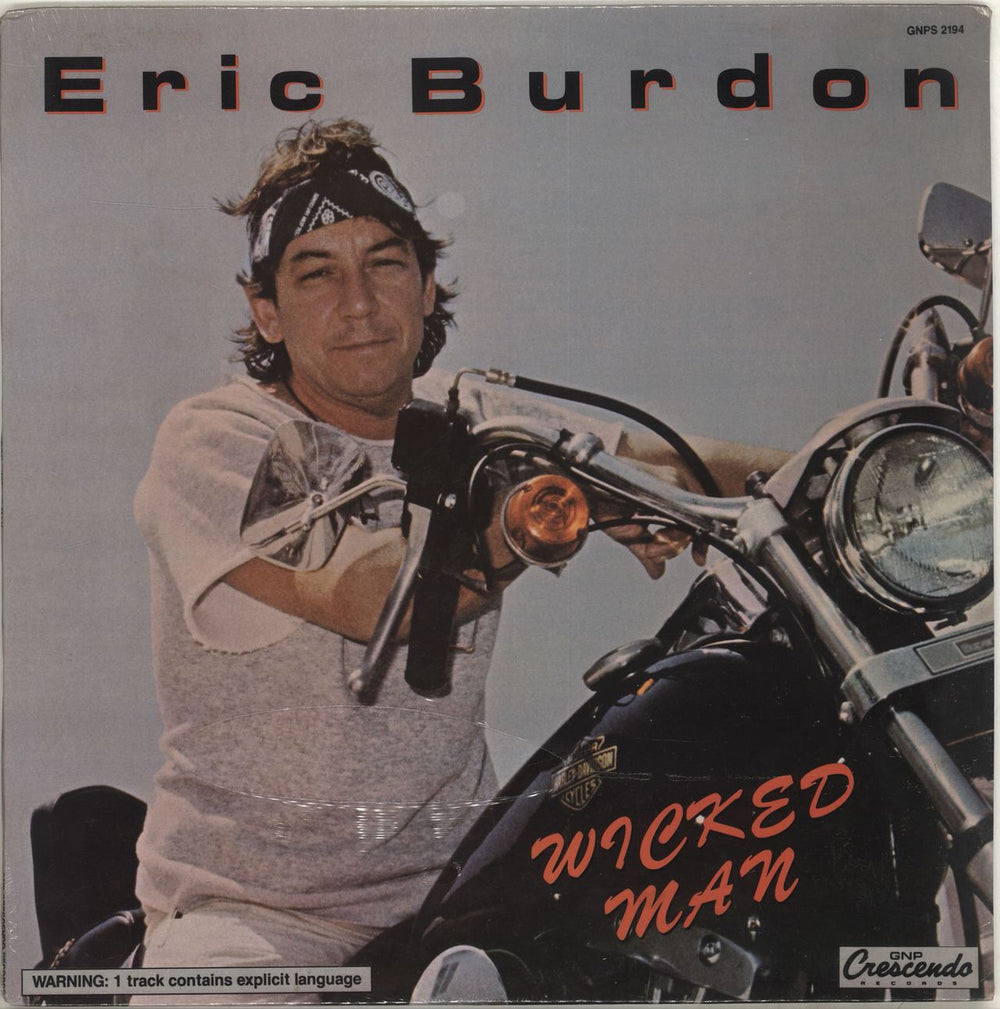 Eric Burdon Wicked Man US vinyl LP album (LP record) GNPS2194