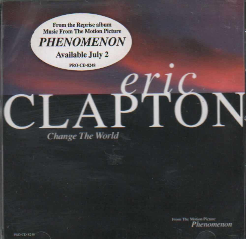 Eric Clapton Change The World - Phenomenon Picture Sleeve US Promo CD single (CD5 / 5") PRO-CD-8248