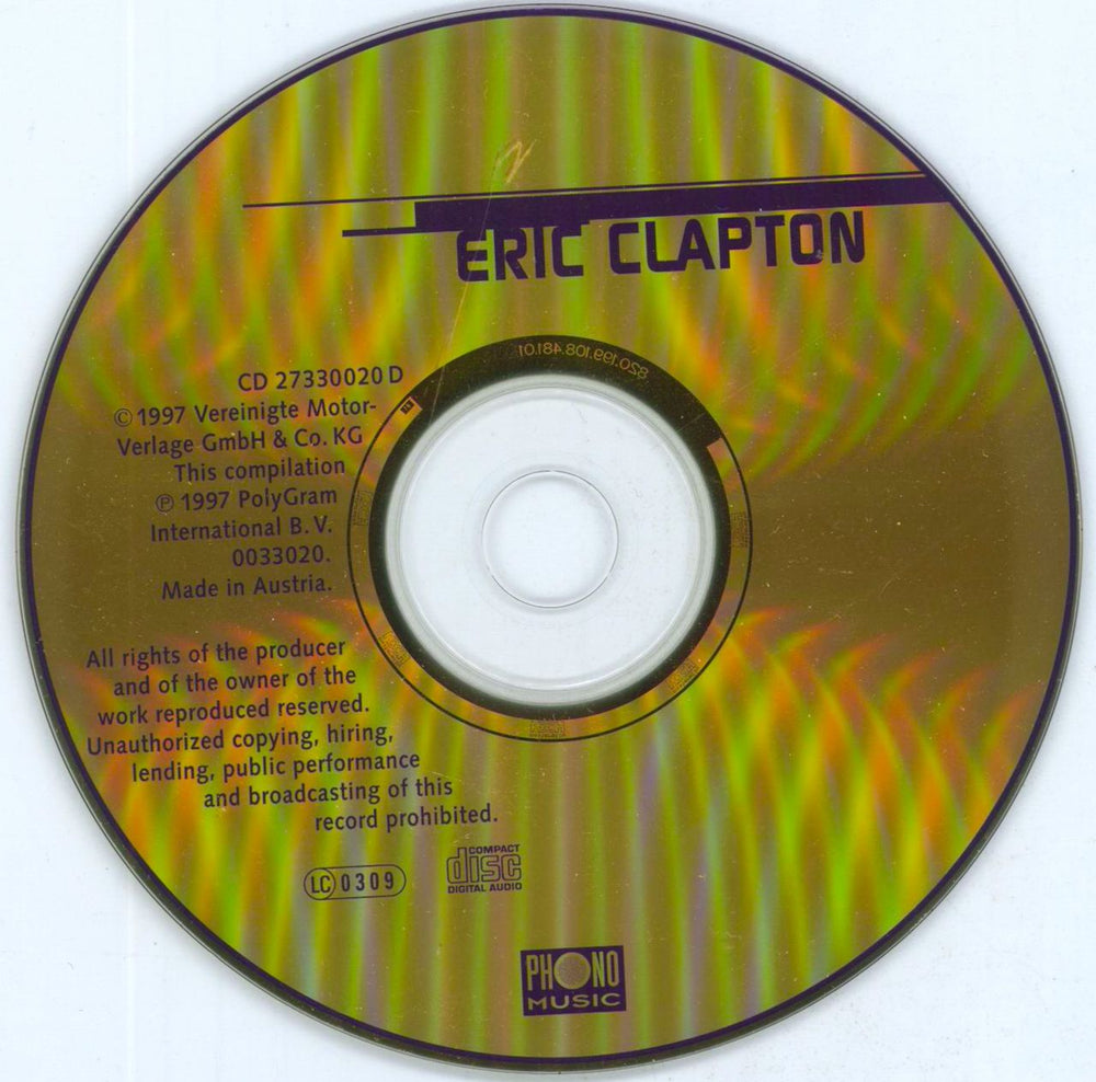 Eric Clapton The Cream Of Clapton Austrian CD album (CDLP) CLPCDTH814388