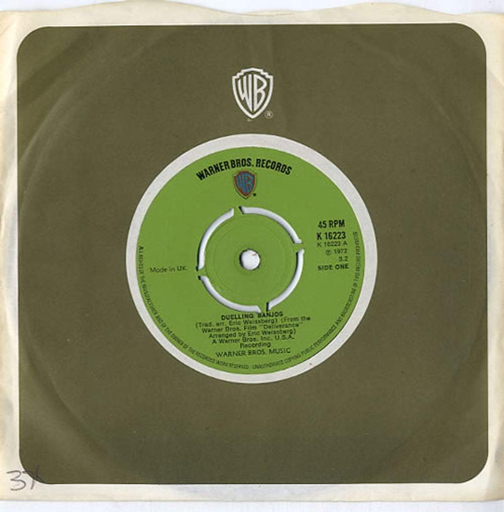 Eric Weissberg & Steve Mandell Duelling Banjos - 1st - 4pr UK 7" vinyl single (7 inch record / 45) K16223