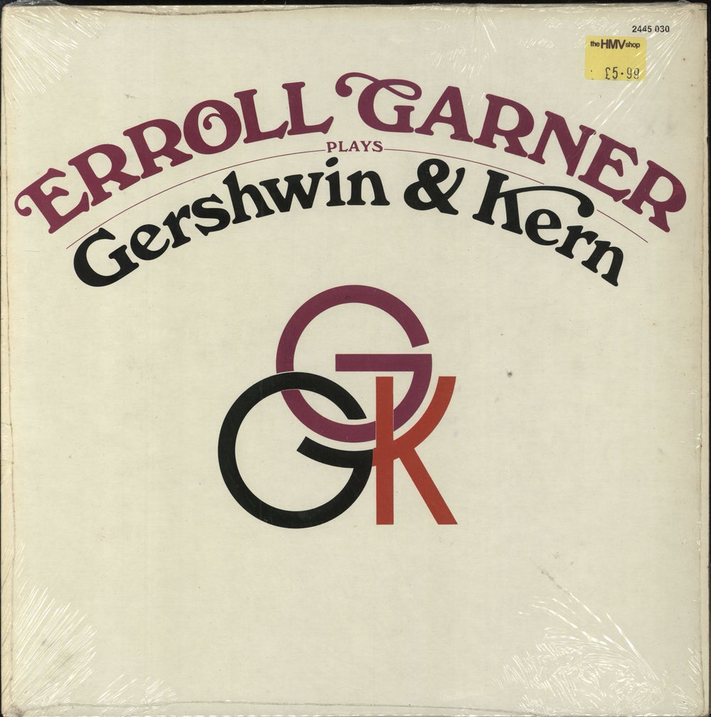 Erroll Garner Erroll Garner Plays Gershwin And Kern French vinyl LP album (LP record) 2445030