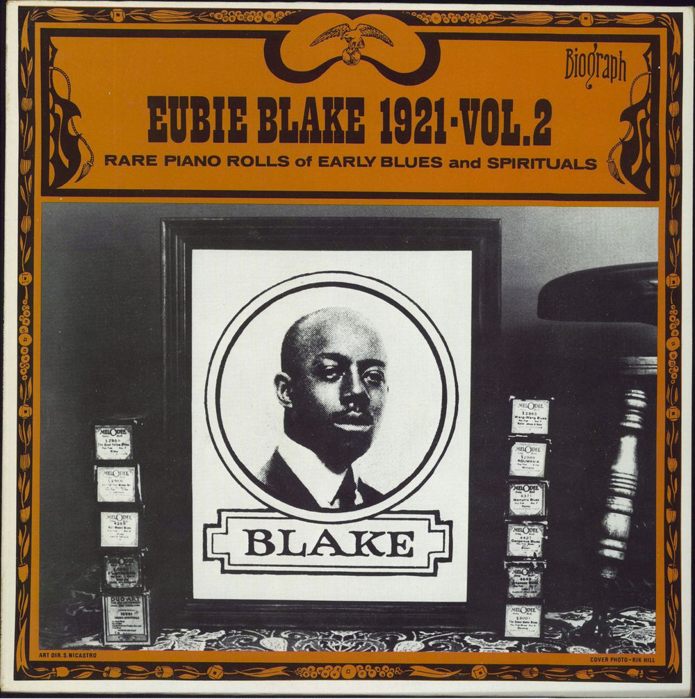 Eubie Blake 1921 - Vol. 2 Rare Piano Rolls Of Early Blues And Spirituals - Sample Dutch vinyl LP album (LP record) 9283 113