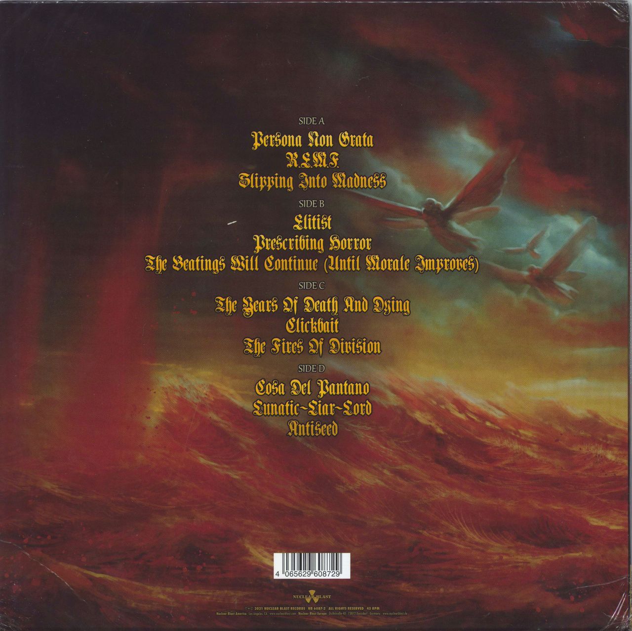 Exodus　Non　Picture　Persona　LP　Grata　Sealed　disc　German　—