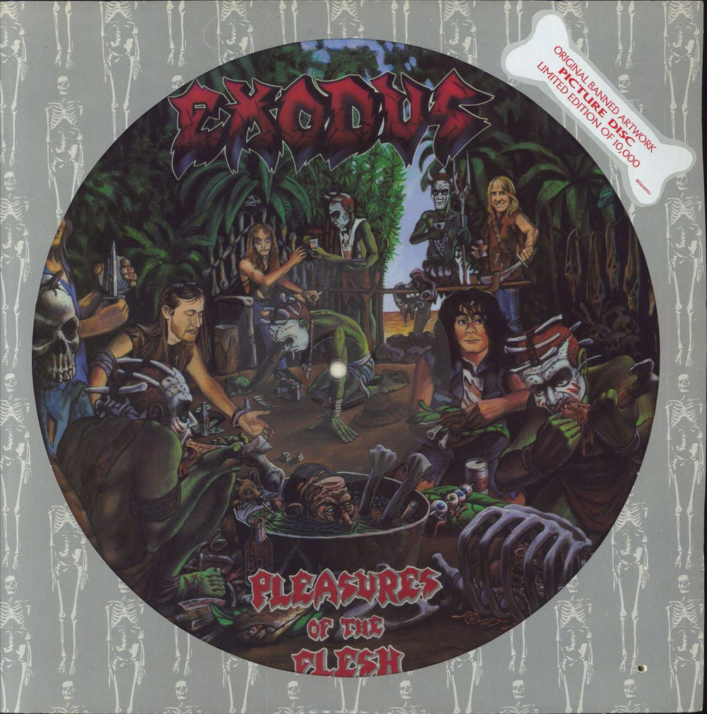 Exodus Pleasures Of The Flesh US picture disc LP (vinyl picture disc album) 88561-8196-1