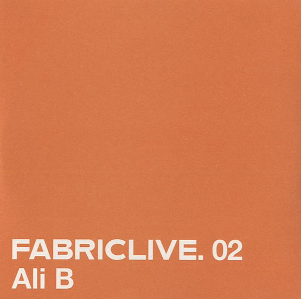 Fabric Ali B UK Promo CD album (CDLP) FABRIC4P