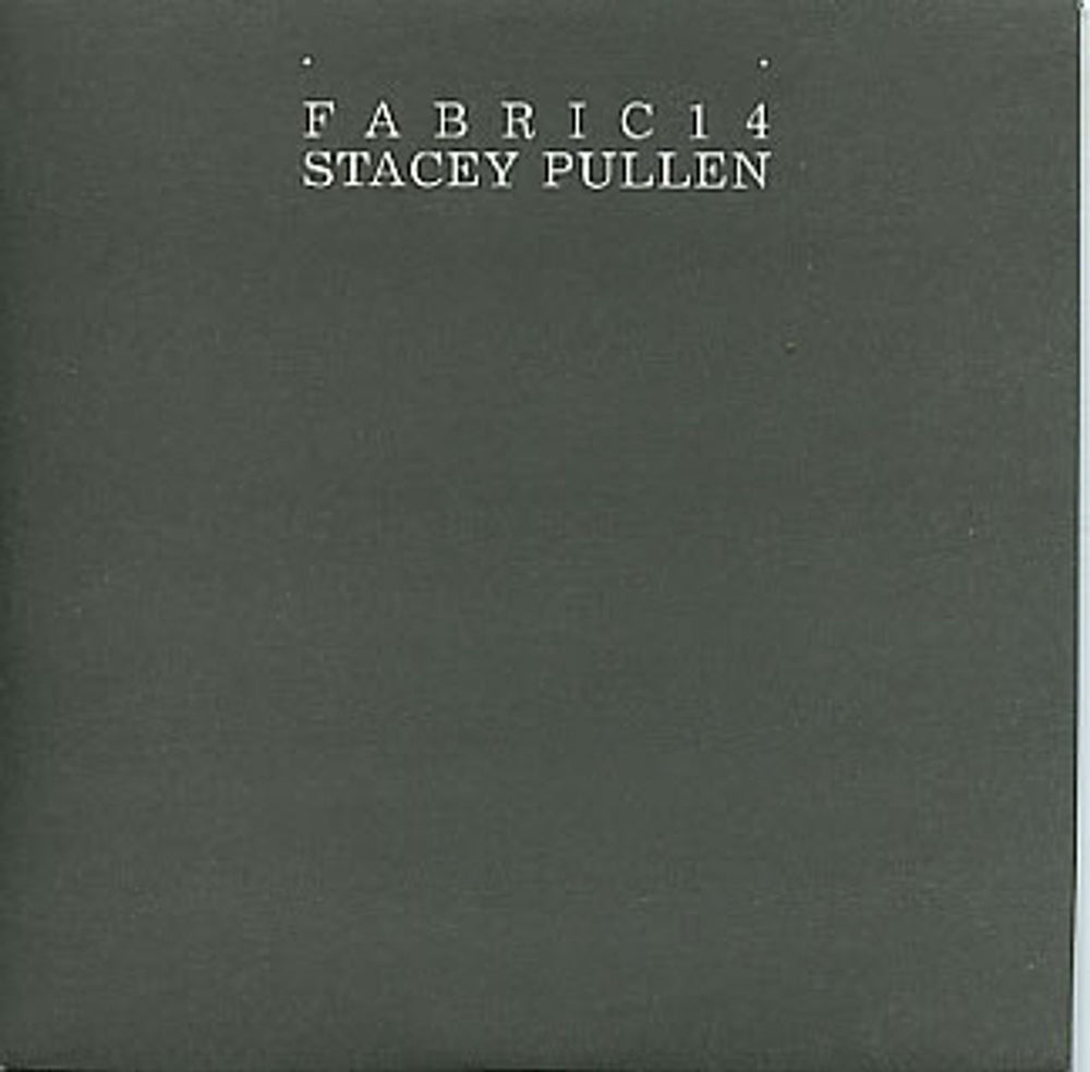 Fabric Stacey Pullen UK Promo CD album (CDLP) FRABRIC27P