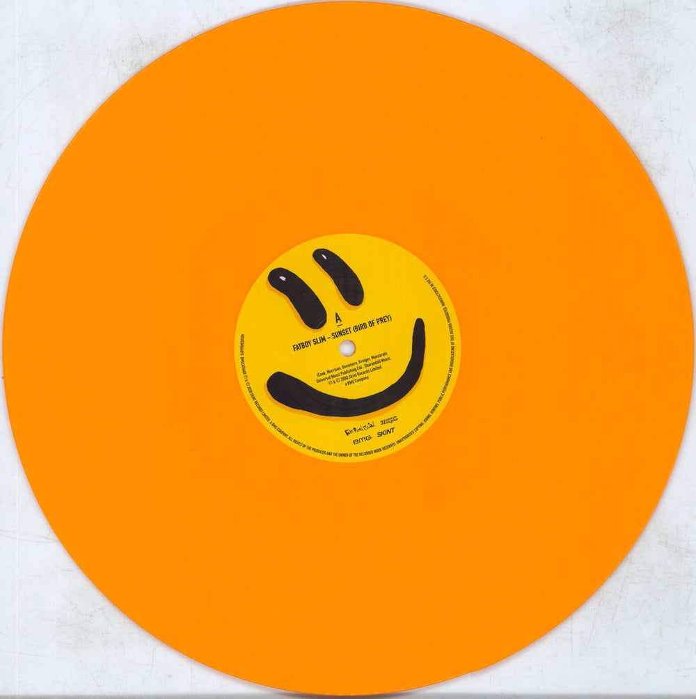 Fatboy Slim Sunset (Bird Of Prey) - RSD20 - Orange Vinyl UK 12" vinyl single (12 inch record / Maxi-single) FBS12SU810486