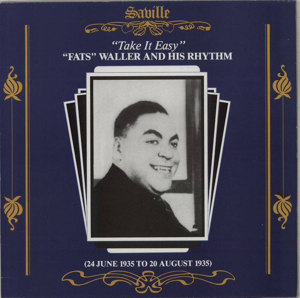 Fats Waller Take It Easy UK vinyl LP album (LP record) SVL194