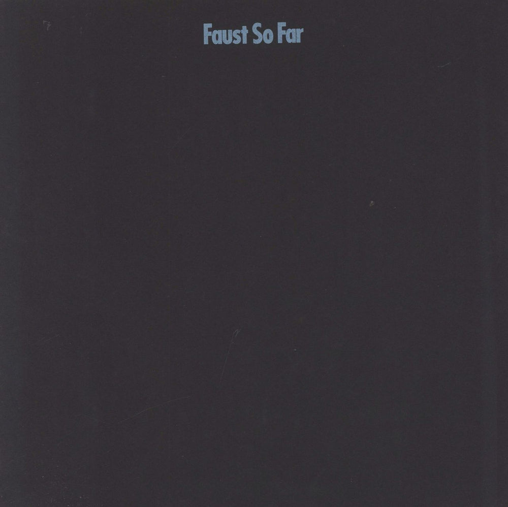 Faust Faust So Far + Picture Inserts UK vinyl LP album (LP record) 2310196