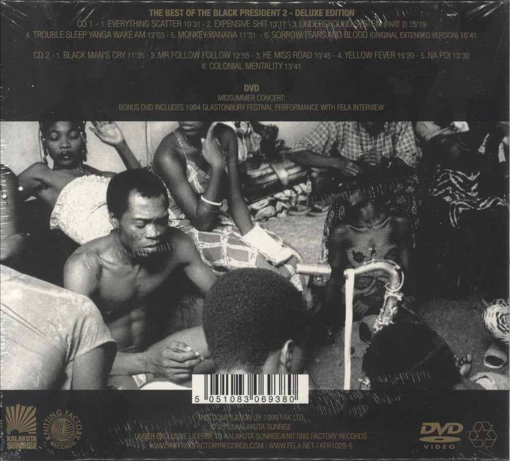 Fela Kuti The Best Of The Black President 2 - Deluxe Edition - Sealed US 3-disc CD/DVD Set