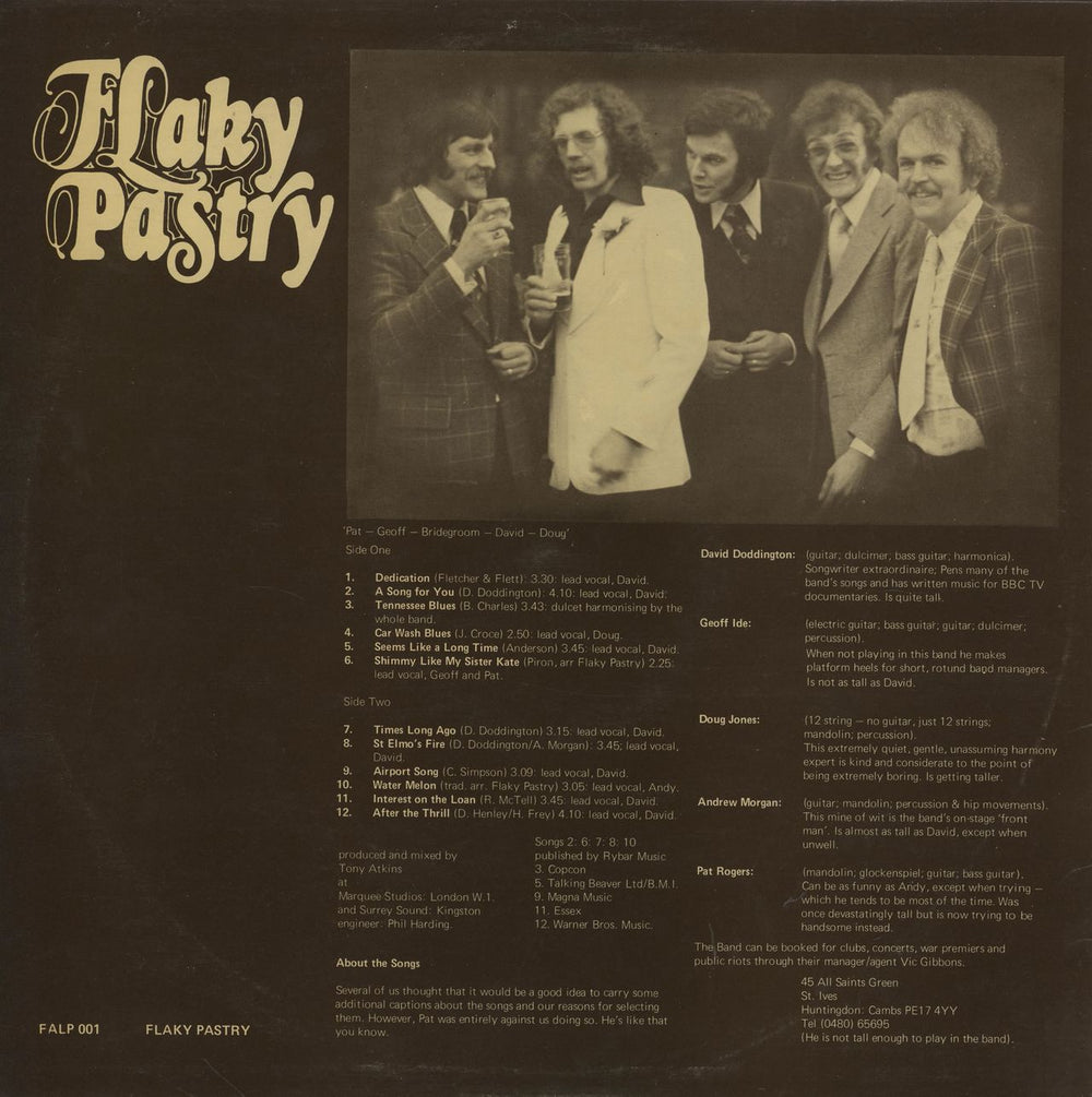 Flaky Pastry Ingredients UK vinyl LP album (LP record)