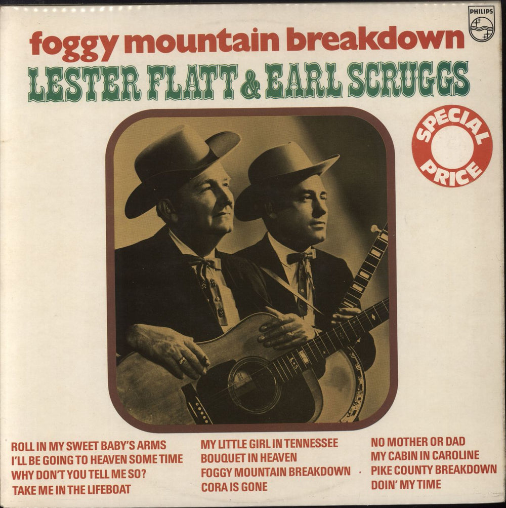 Flatt & Scruggs Foggy Mountain Breakdown UK vinyl LP album (LP record) 6336255