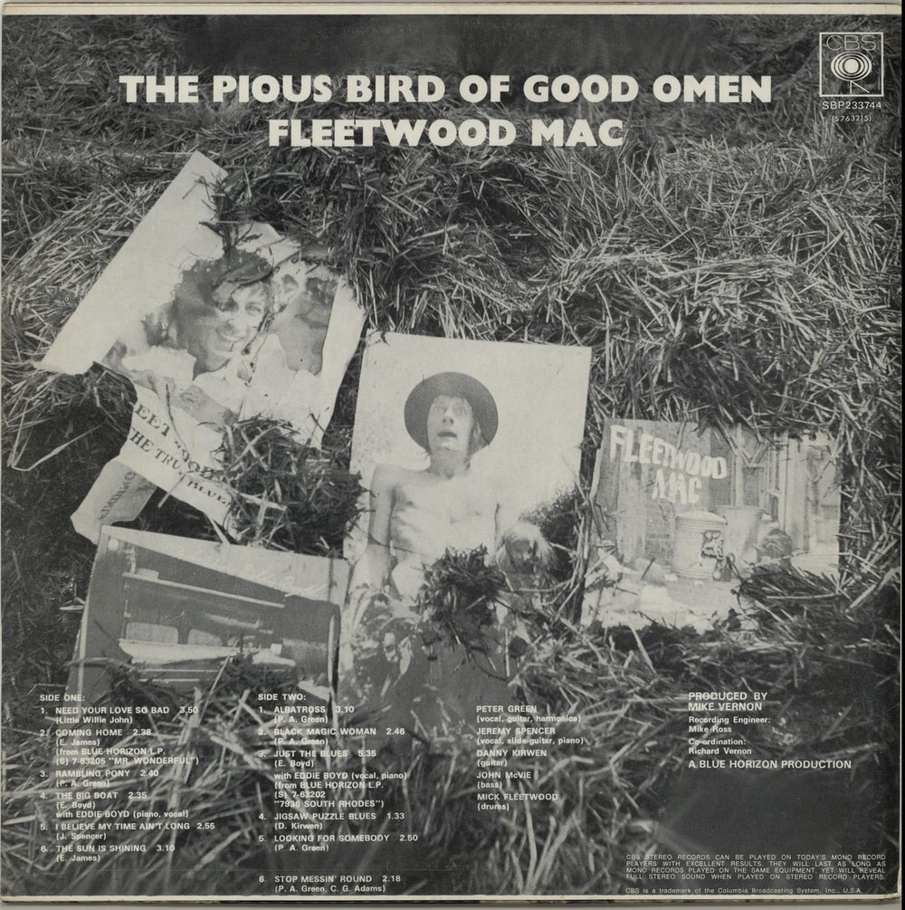 Fleetwood Mac The Pious Bird Of Good Omen Australian vinyl LP album (LP record) MACLPTH654423