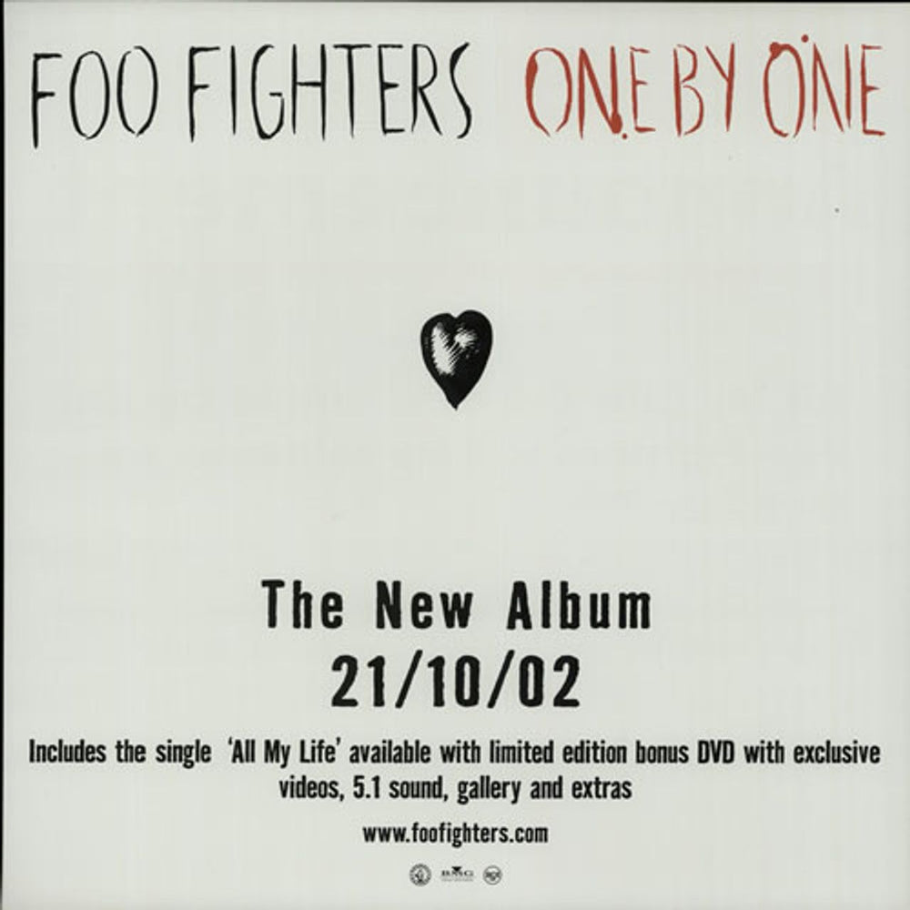 Foo Fighters One By One / All My Life - Displays UK Promo display PROMO DISPLAYS