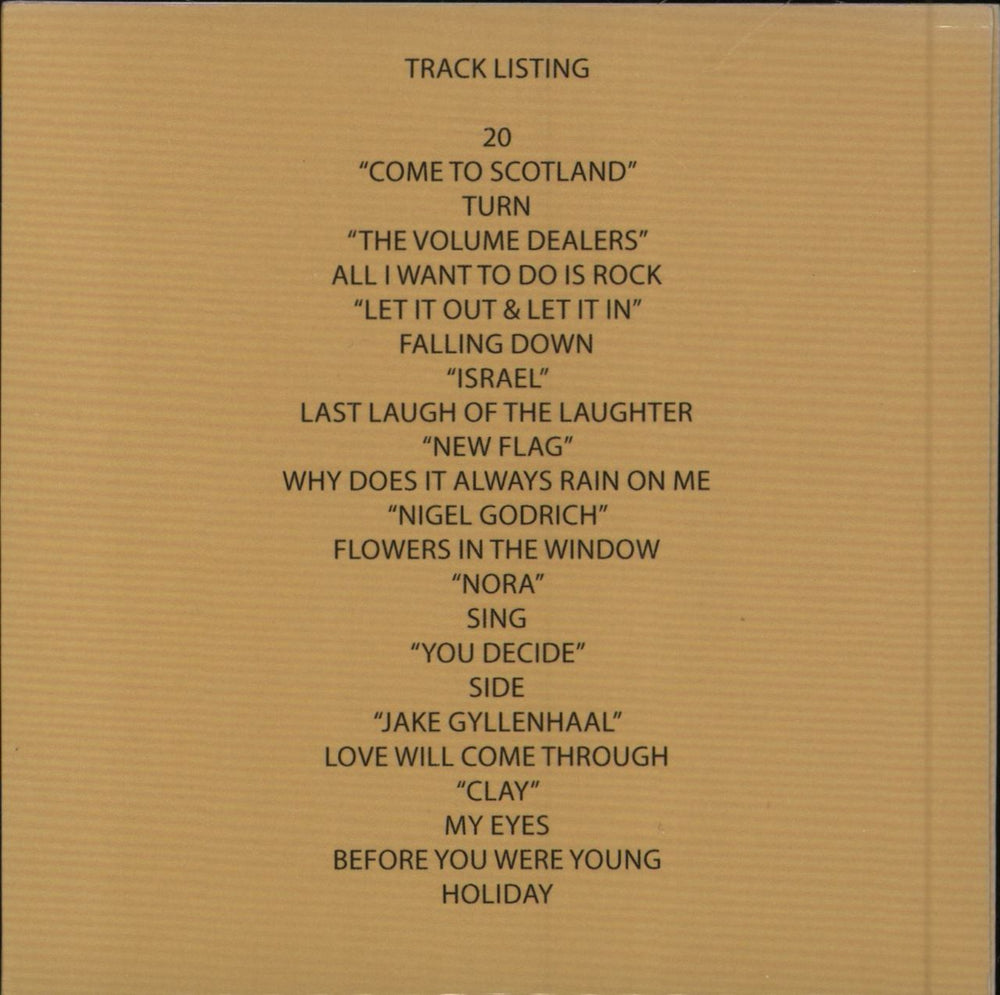 Fran Healy An Evening With Fran Healy & Andy Dunlop From Travis US CD album (CDLP)