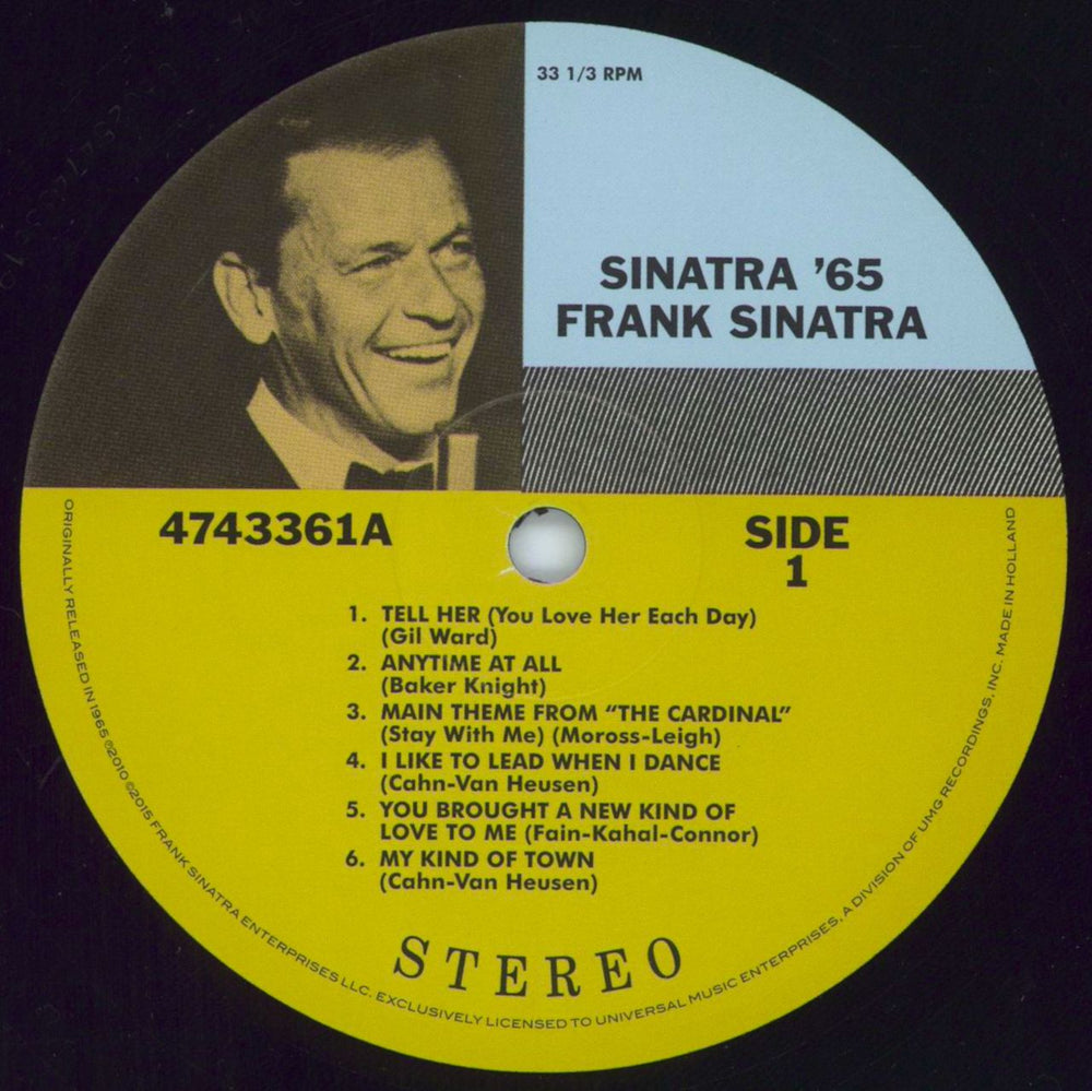 Frank Sinatra Sinatra '65 - 180gm UK vinyl LP album (LP record) FRSLPSI788664