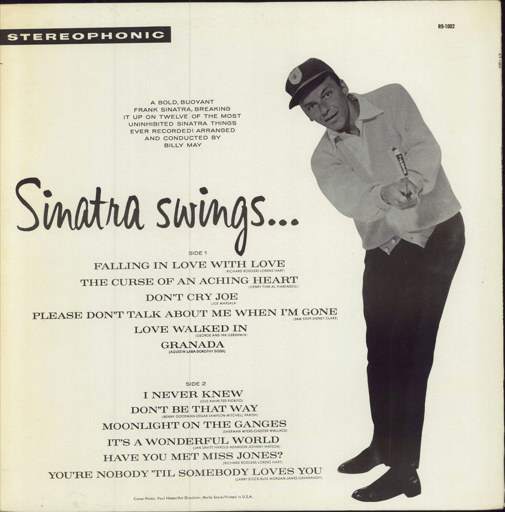 Frank Sinatra Sinatra Swings US vinyl LP album (LP record)