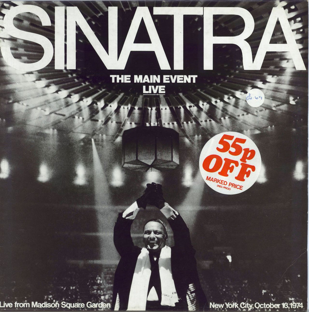 Frank Sinatra The Main Event: Live UK vinyl LP album (LP record) K54031