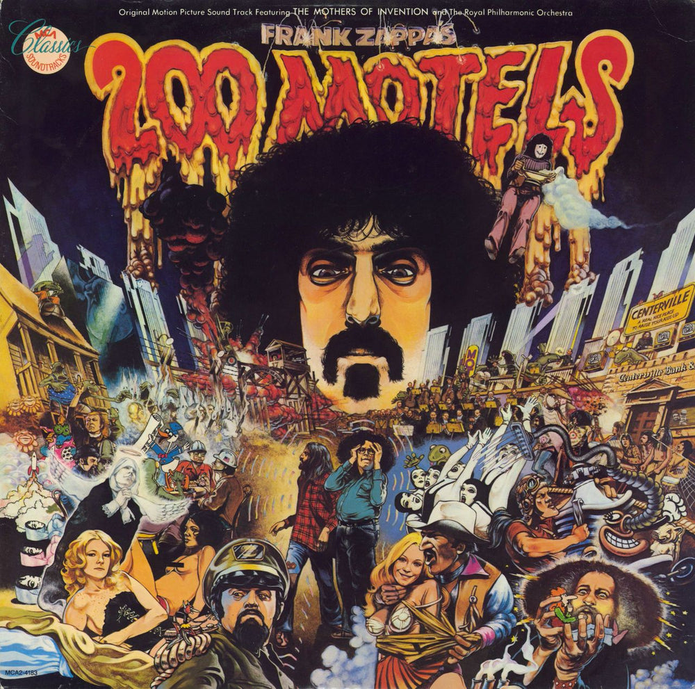 Frank Zappa 200 Motels - EX Canadian 2-LP vinyl record set (Double LP Album) MCA2-4183