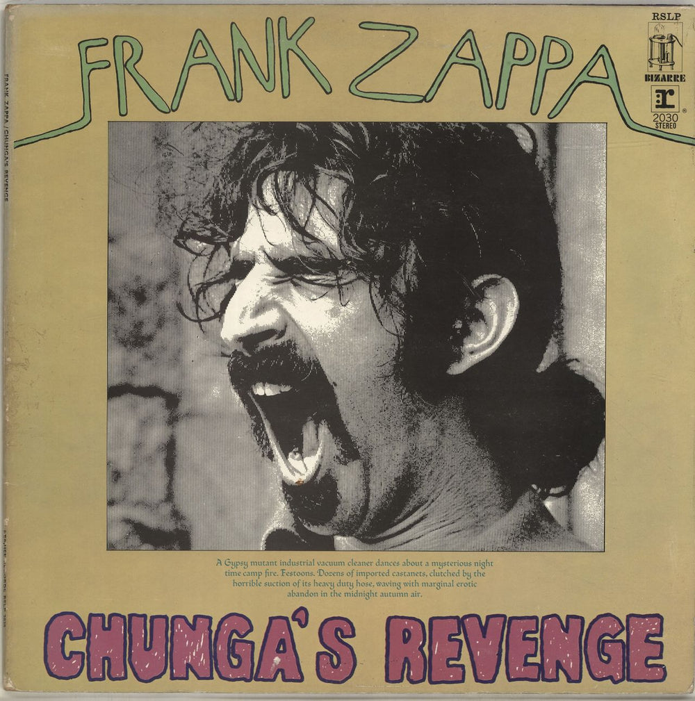 Frank Zappa Chunga's Revenge - 1st - VG UK vinyl LP album (LP record) RSLP2030