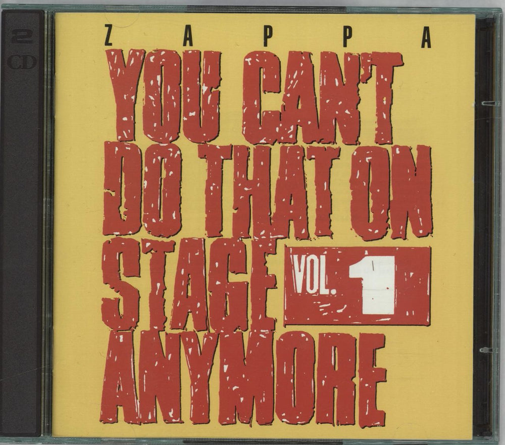 Frank Zappa You Can't Do That On Stage Anymore Vol. 1 US 2 CD album set (Double CD) RCD10561/62
