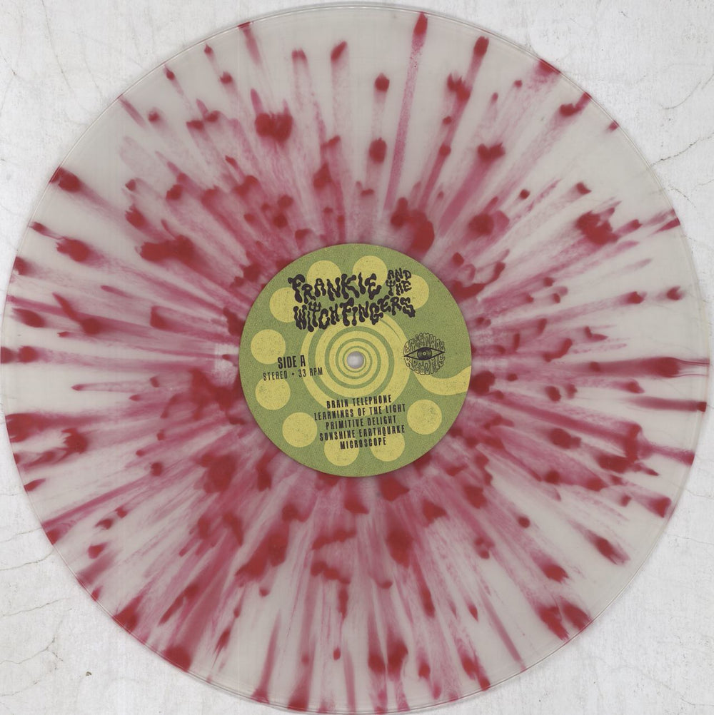 Frankie And The Witch Fingers Brain Telephone - RSD Pink & White 'Brain Matter' Splatter Vinyl US vinyl LP album (LP record) 49DLPBR824421