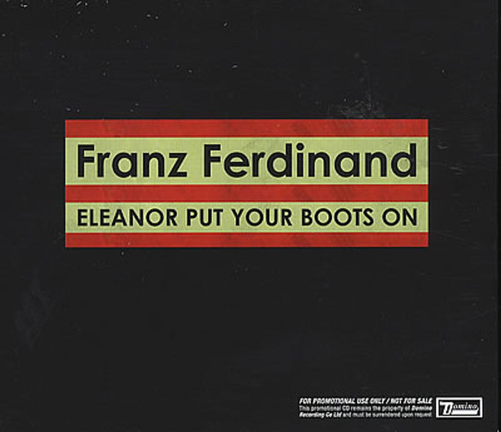 Franz Ferdinand Eleanor Put Your Boots On UK Promo CD single (CD5 / 5") RUG234CDP