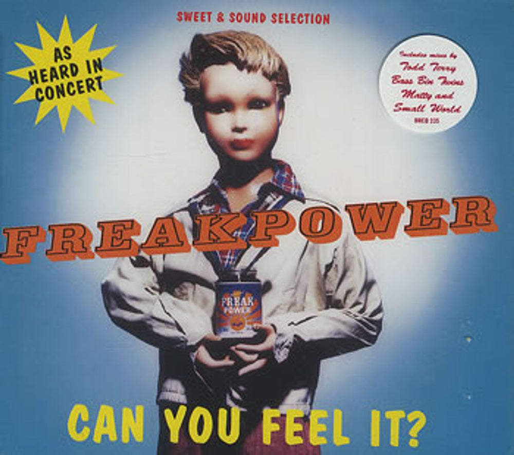 Freak Power Can You Feel It UK CD single (CD5 / 5") BRCD335