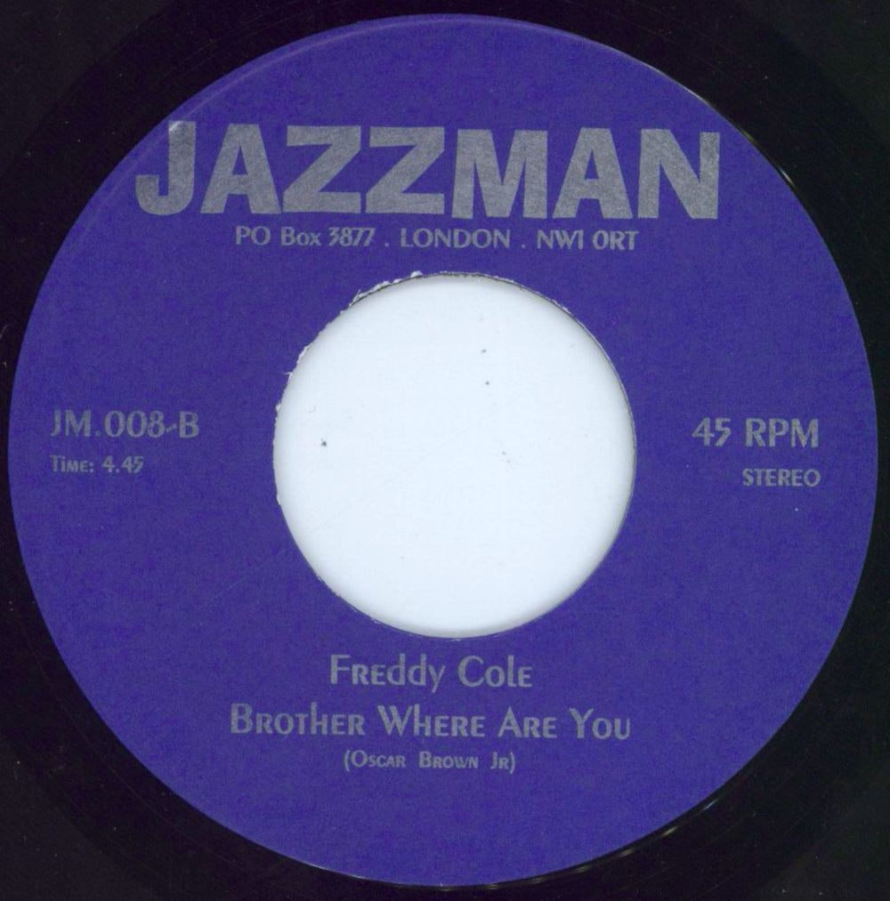 Freddie Cole A Child Runs Free / Brother Where Are You UK 7" vinyl single (7 inch record / 45)