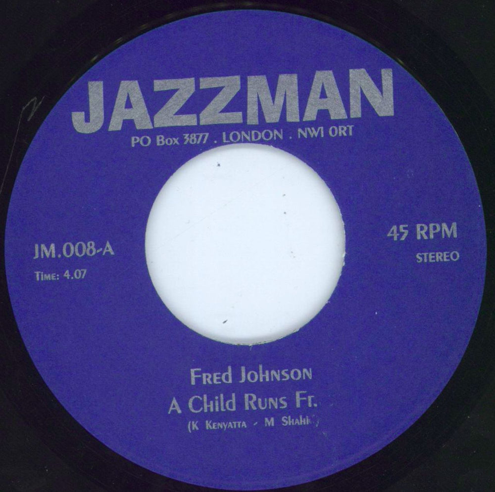 Freddie Cole A Child Runs Free / Brother Where Are You UK 7" vinyl single (7 inch record / 45) JM.008